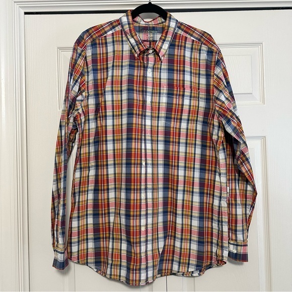 Eddie Bauer Other - Eddie Bauer Legend Wash Classic Fit Plaid Oxford Button Down‎ Shirt Sz Large EUC